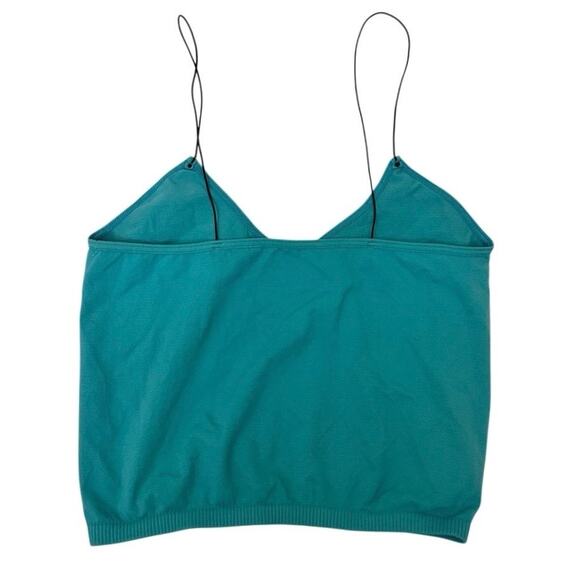 Intimately Free People Crop Camisole‎ Tank Top Size M/L Blue Green - Picture 2 of 5
